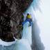 Stunning ice formations in pitch three